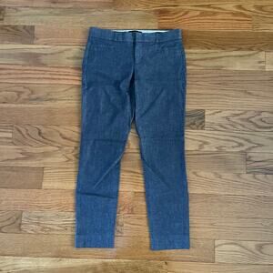 Banana Republic Sloan Pants Womens Size 0 Blue Classic Preppy Workwear Corpcore